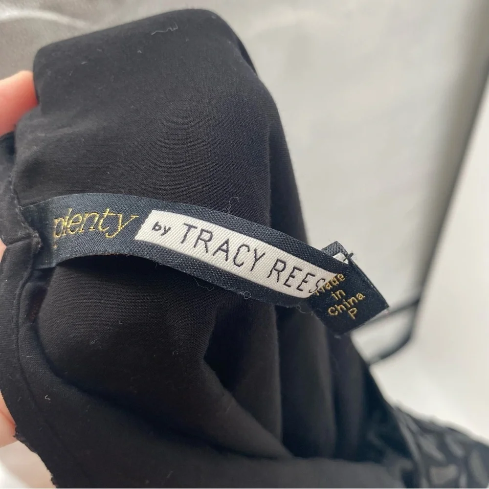 Plenty by Tracy Reese Black A-Line Floral Party Mini Dress Small‎ - Picture 3 of 10